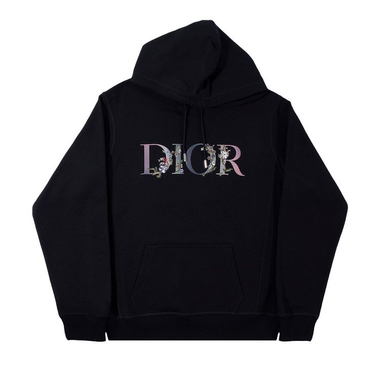 【GRAVER】24SS★ Black Odd Flower Embroidery Hoodie MUSINSA | GRAVER [UNISEX] Black odd flower embroidery