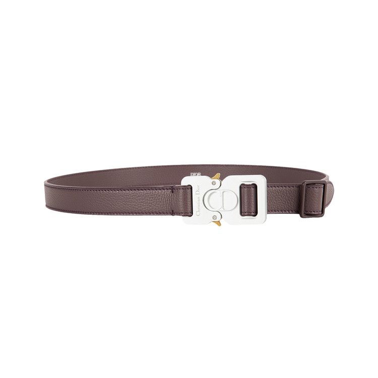 Buy Dior x 1017 ALYX 9SM 25mm Buckle Belt Burgundy 4328AGYMJ H08R GOAT