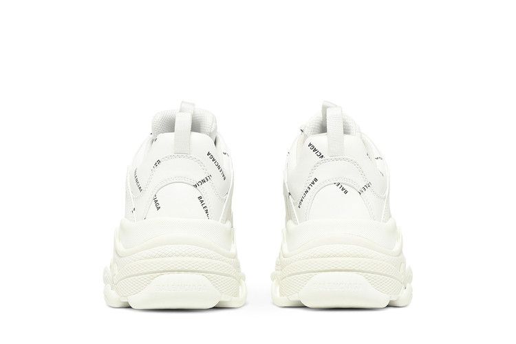 Balenciaga Triple S Sneaker Allover Logo - White
