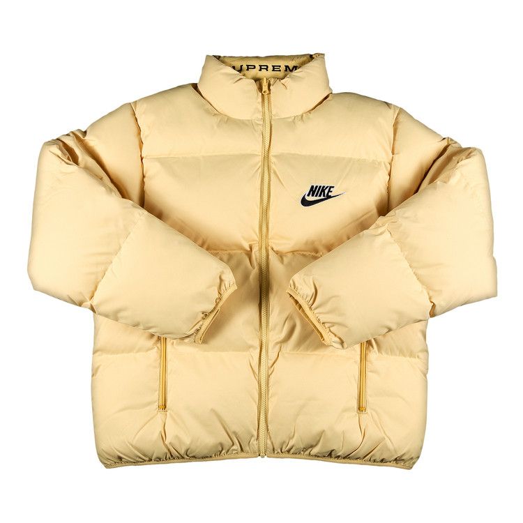 Buy Supreme x Nike Reversible Puffy Jacket 'Pale Yellow' - SS21J8 PALE  YELLOW | GOAT