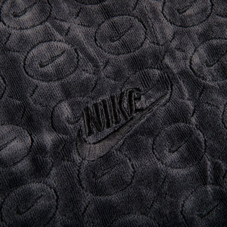 supreme nike velour track jacket black