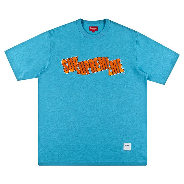 Buy Supreme Cut Logo Short-Sleeve Top 'Bright Blue' - SS21KN67