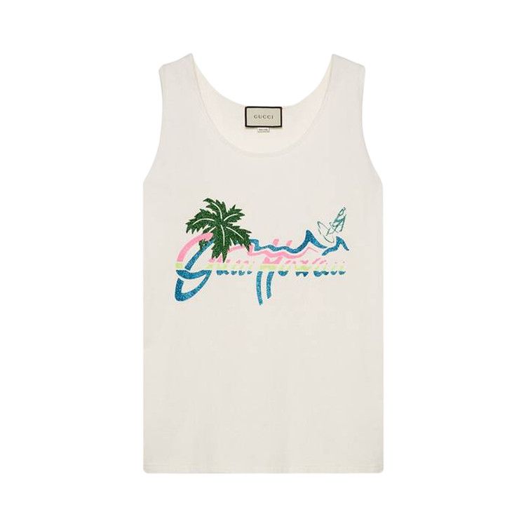 Buy Gucci Hawaii Print Tank Top 'Sunlight' - 624776 XJCMQ 9095 | GOAT