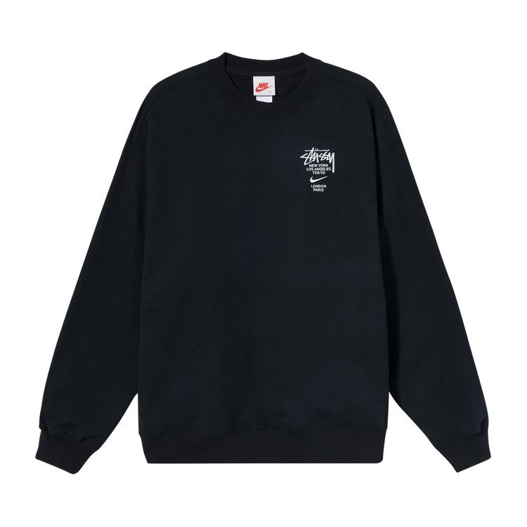 Buy Nike x Stussy NRG ZR Crew Fleece 'Black' - DC4198 010 | GOAT CA