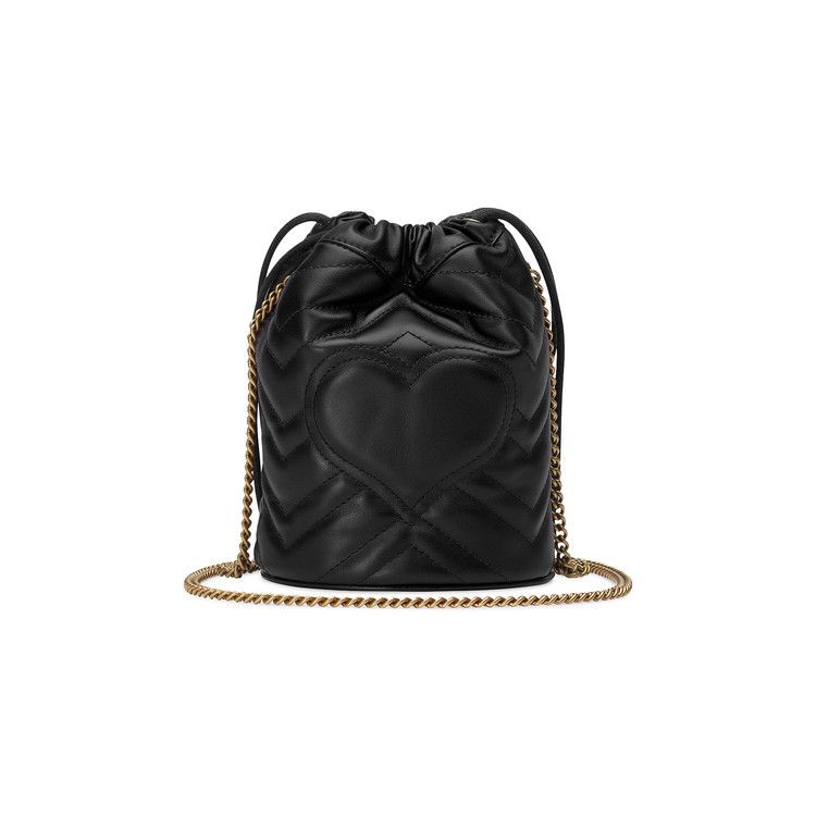 Gucci Gg Marmont Mini Bucket Bag Black