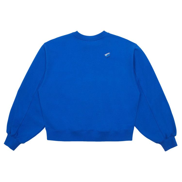 Buy Ader Error Langle Sweatshirt 'Blue' - BN01SSSW0102BL | GOAT