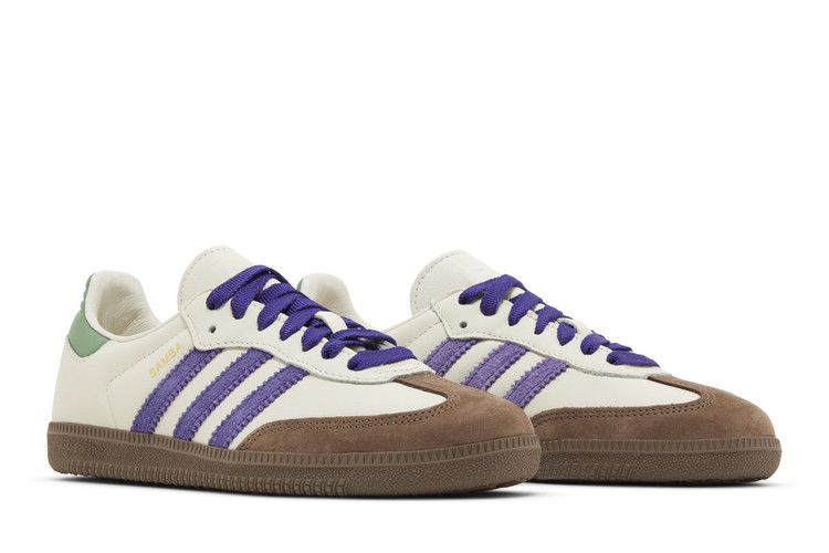 Adidas Wmns Samba OG 'off White Purple Green'