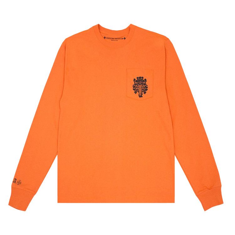 Buy Chrome Hearts Vine Dagger Long-Sleeve T-Shirt 'Orange Buy Chrome Hearts Vine Dagger Long-Sleeve T-Shirt 'Orange