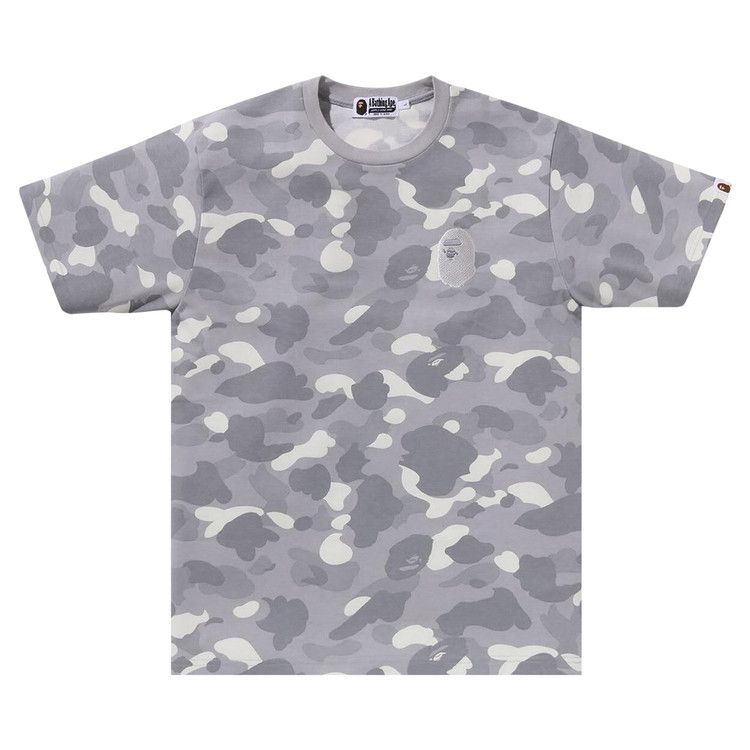 Bape City Camo Large Ape Head Tee 'grey'
