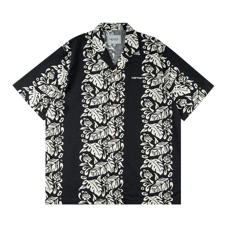 Buy Carhartt WIP Floral Shirt 'Black/Wax' - I033072 BLAC | GOAT