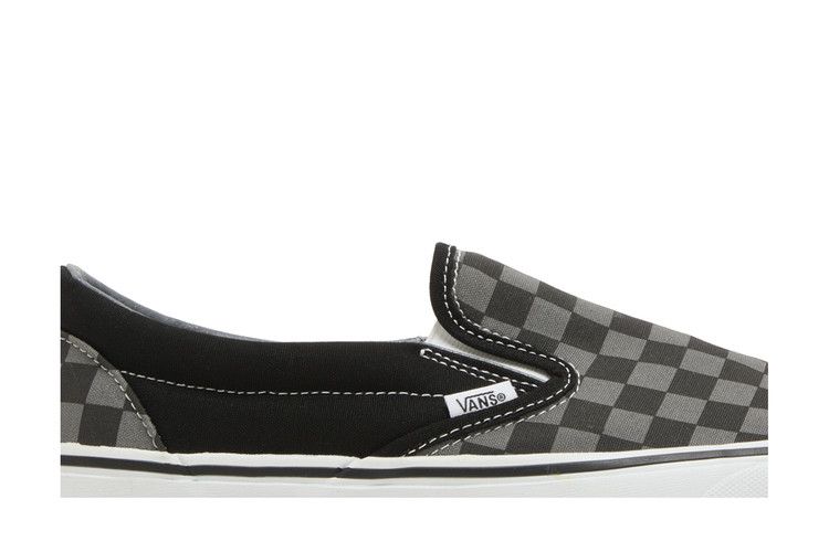 Vans Classic Slip-On Checkerboard Black Grey — foto 2