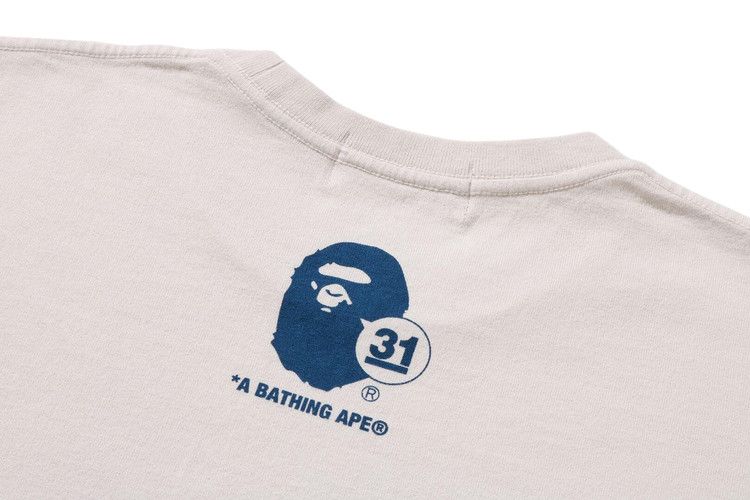Bape A Bathing Ape 31st Anniv. Ape Head Tee 'ivory'