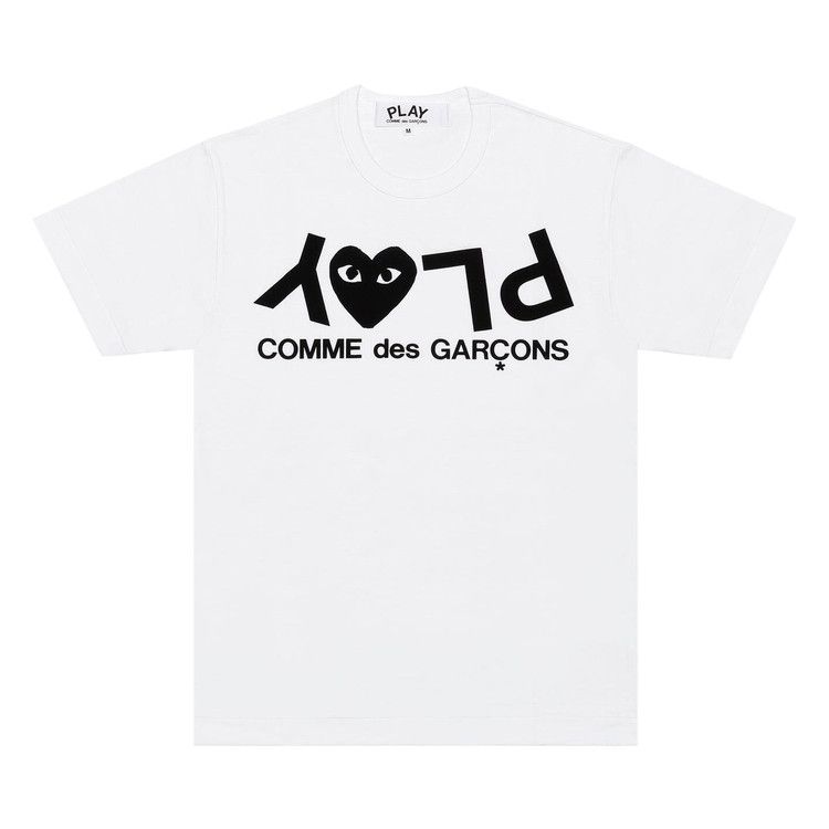 Comme des Garcons Play Inverted Text T-shirt White — foto 2