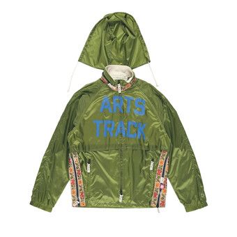 g'morning nylon logo anorak setup シャカシャカ Buy Advisory Board Crystals Arts Track Ripstop Jacket 'Green
