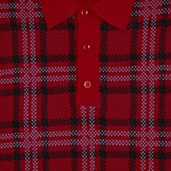 トップス Supreme Plaid Knit S/S Polo M Plaid Knit S/S Polo – Supreme