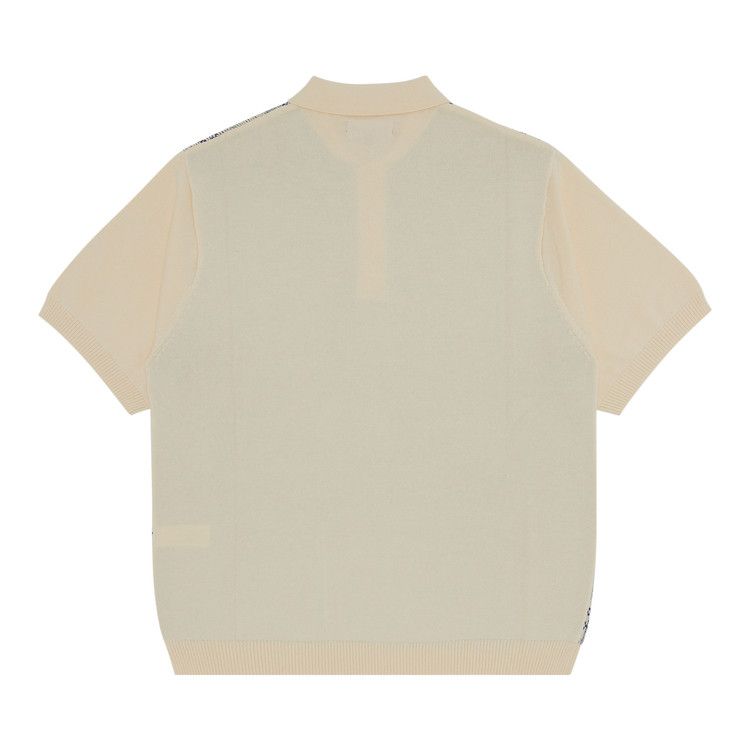 Supreme Plaid Knit Short-Sleeve Polo 'White'