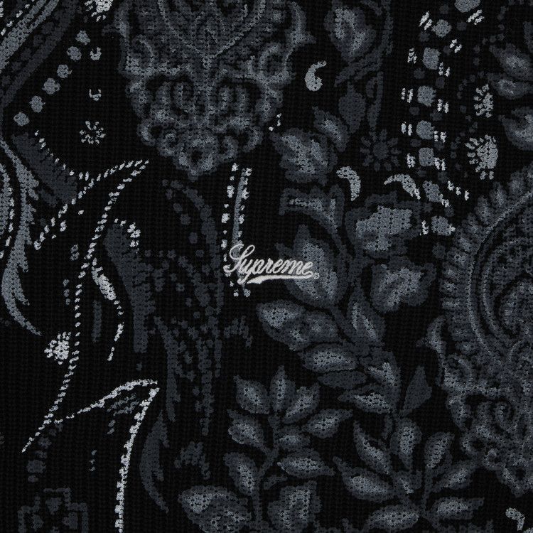 Supreme Printed Paisley Sweater 'Black'
