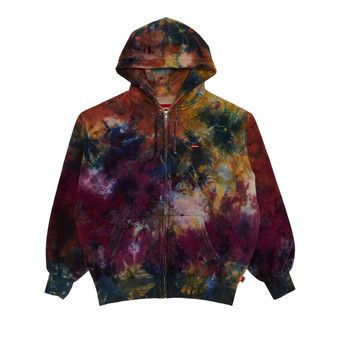 あ*の様 Overdyed Small Box Zip Up Hooded Sw Supreme Overdyed Small Box Zip Up Hooded Sweatshirt (SS24