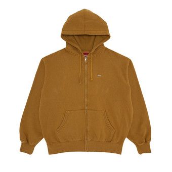 トップス Small Box Zip Up Hooded Sweatshirt Brown Supreme Small Box Zip Up Hooded Sweatshirt (FW23) - $158