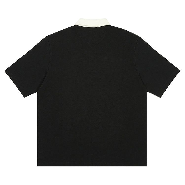 Palace Wide Rugby Polo Black