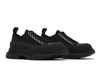 スニーカー ALEXANDER MCQUEEN tread slick sneakers 697072 W4MV2 Buy Alexander McQueen Wmns Tread Slick Lace Up 'Triple Black
