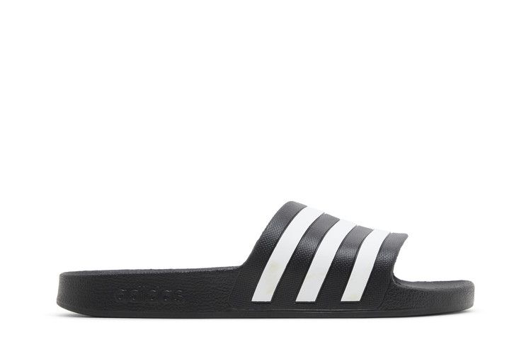 adidas Adilette Aqua Slides Core Black Cloud White — foto 2