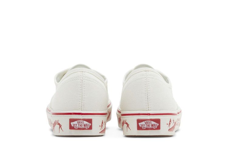 Vans Penn X Comfycush Authentic Blanc De Blanc Red