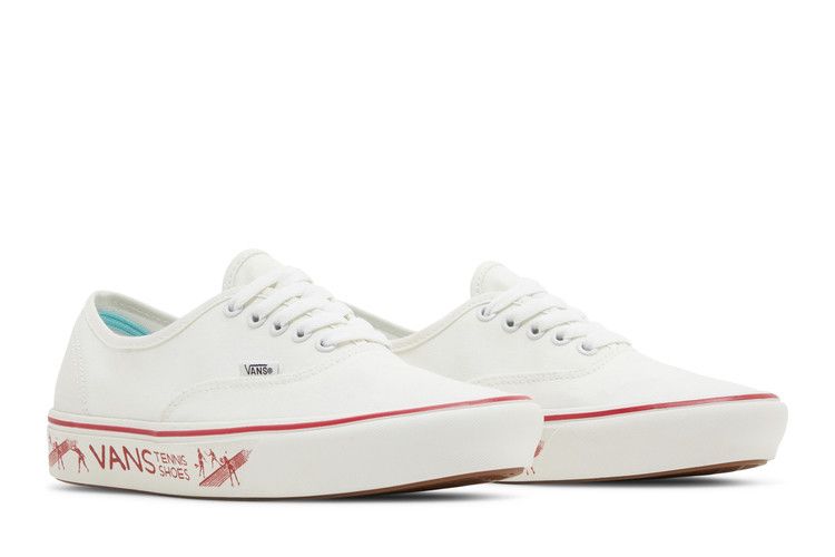 Vans Penn X Comfycush Authentic Blanc De Blanc Red