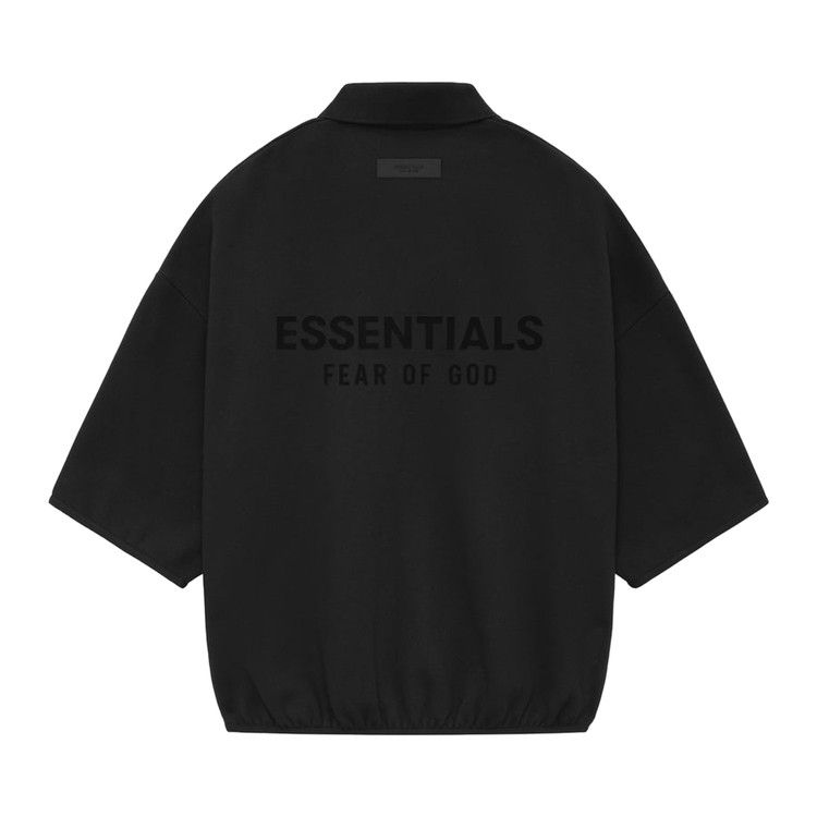 Fear Of God Essentials 3/4 Sleeve Polo Black Price in India