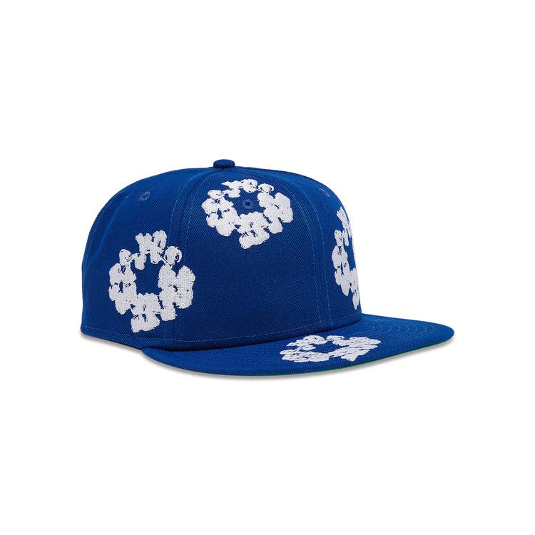 専用DENIM TEARS × NEW ERA Cotton Wreath Denim Tears New Era Cotton Wreath 59/50 Cap Navy Men's - FW23 - US