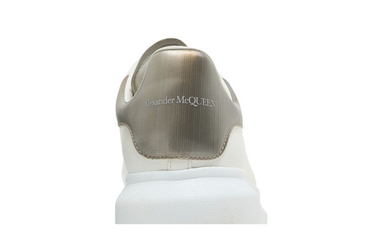 Alexander Mcqueen Oversized Sneaker White Metallic Platinum