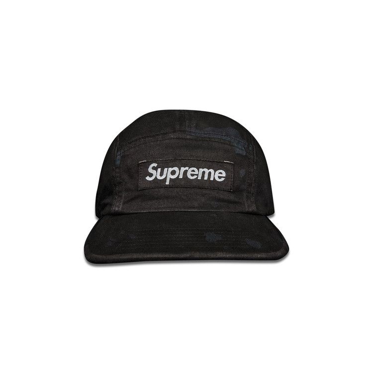 Buy Supreme Overdyed Camo Camp Cap 'Black' - SS21H13 BLACK
