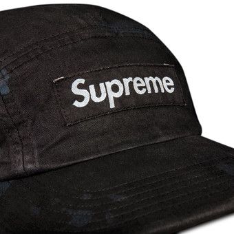 Buy Supreme Overdyed Camo Camp Cap 'Black' - SS21H13 BLACK