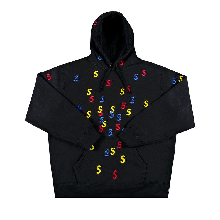 Buy Supreme Embroidered S Hooded Sweatshirt 'Black 