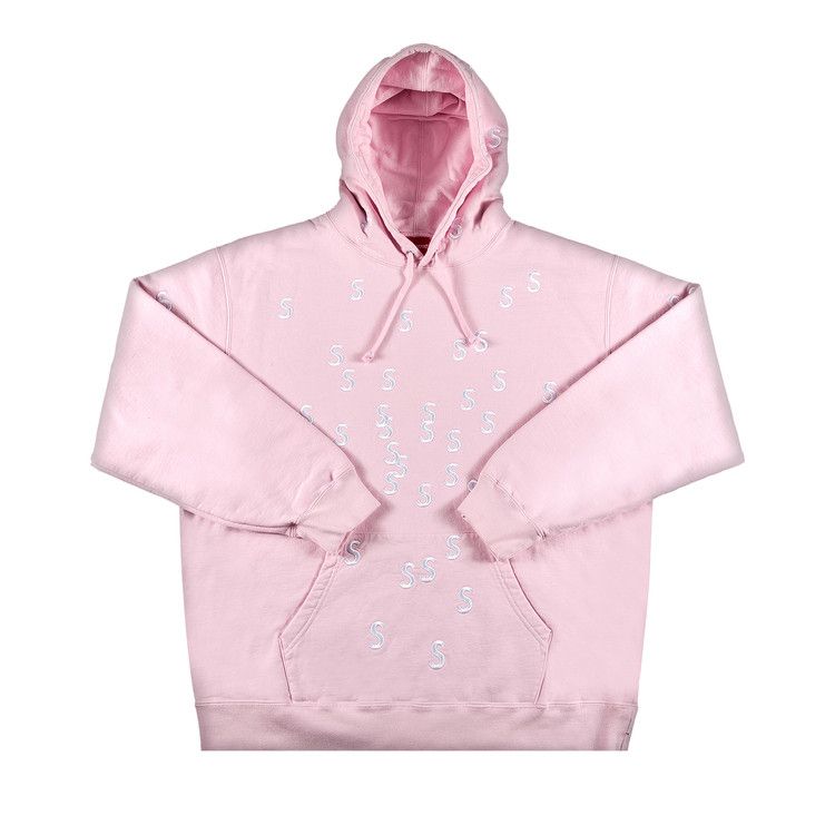 Buy Supreme Embroidered S Hooded Sweatshirt 'Light Pink