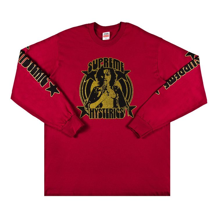 Supreme X Hysteric Glamour Long-Sleeve Tee 'dark Magenta'