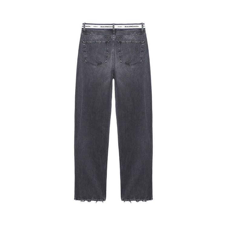 Balenciaga Logo Waistband Pants Black/White