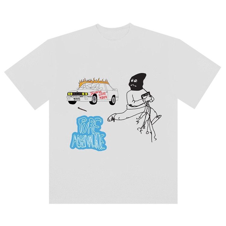 Buy Cactus Jack by Travis Scott Mask On T-Shirt 'White