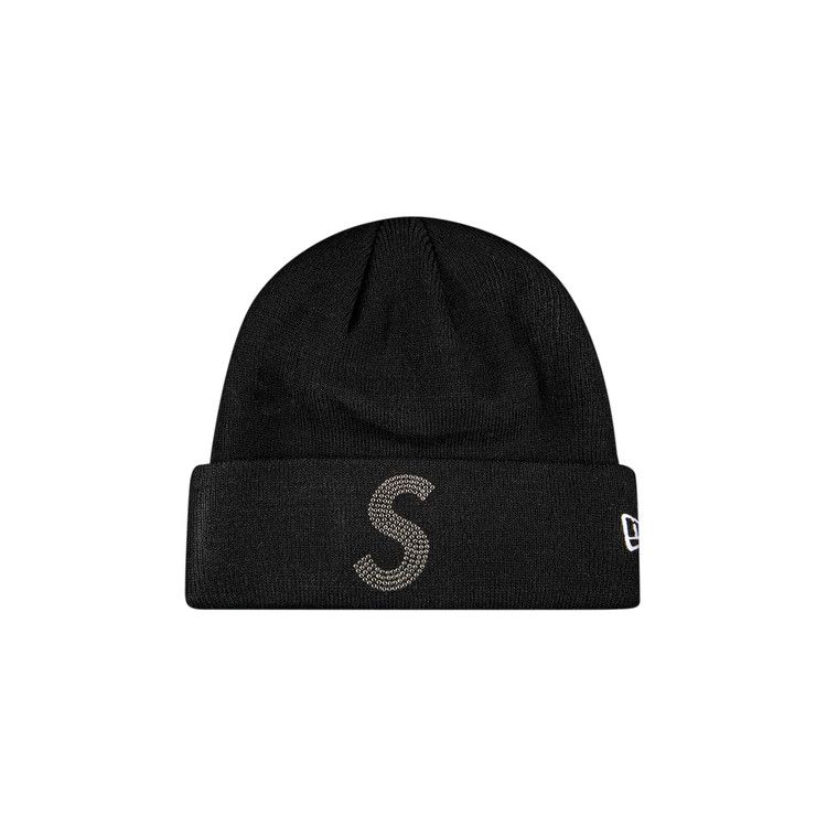 Buy Supreme x New Era x Swarovski S Logo Beanie 'Black