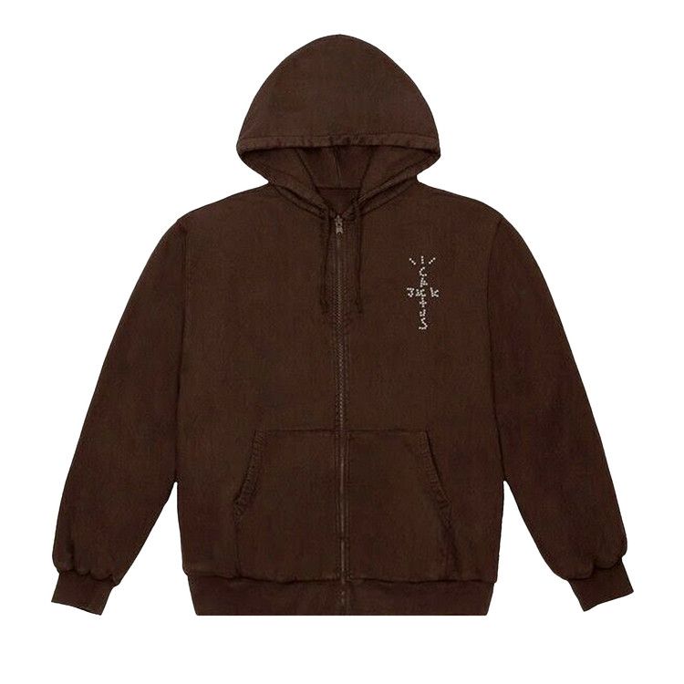 Buy Cactus Jack by Travis Scott YUP! Zip Hoodie 'Brown' - CJMFHS09