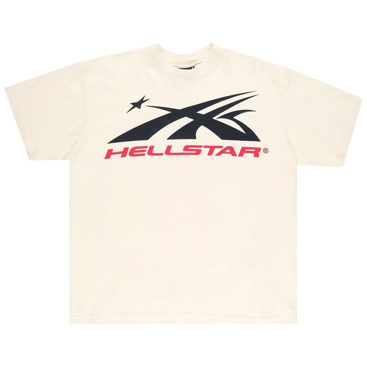 Buy Hellstar Gel Sport Logo T-Shirt 'White/Red' - HS T20