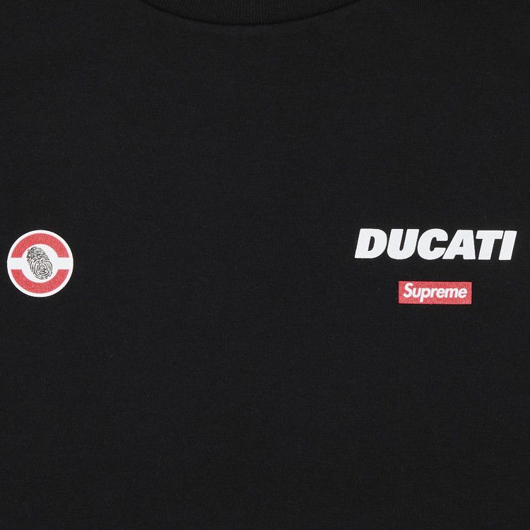 Buy Supreme x Ducati Logos Tee 'Black' - SS24T47 BLACK | GOAT