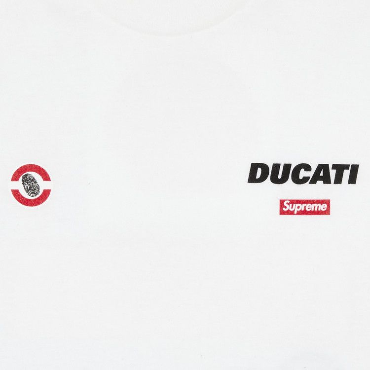 Supreme x Ducati Logos Tee 'White'