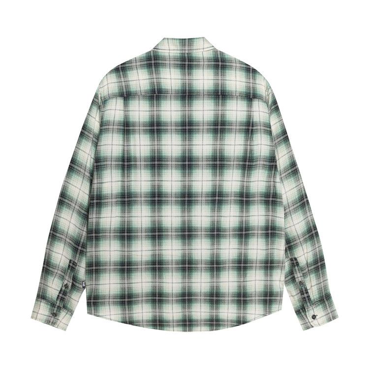 Stussy Matthew Printed Plaid Shirt Green