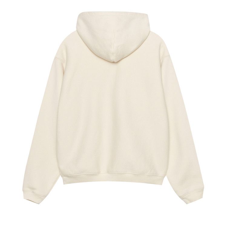 Stussy Outline Zip Hoodie Ivory