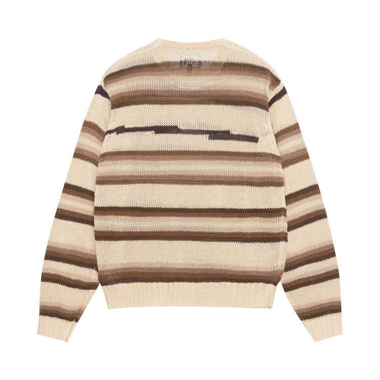 Stussy Tonal Stripe Linen Sweater 'natural'