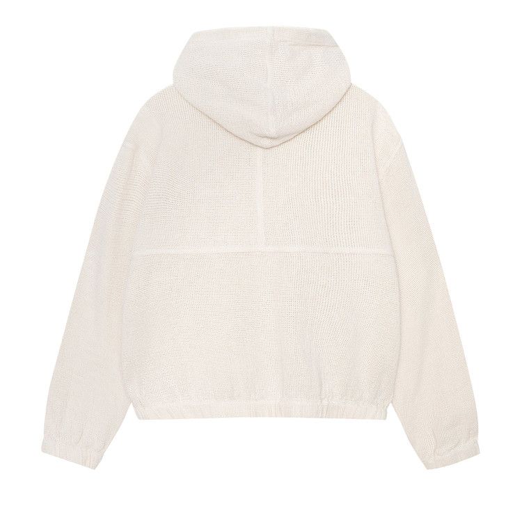 Buy Stussy Mesh Zip Hoodie 'Bone' - 115769 BONE | GOAT