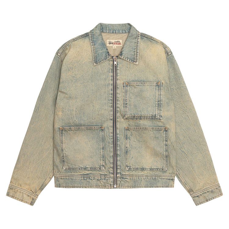 Stussy Zip Work Jacket 'beach Wash'