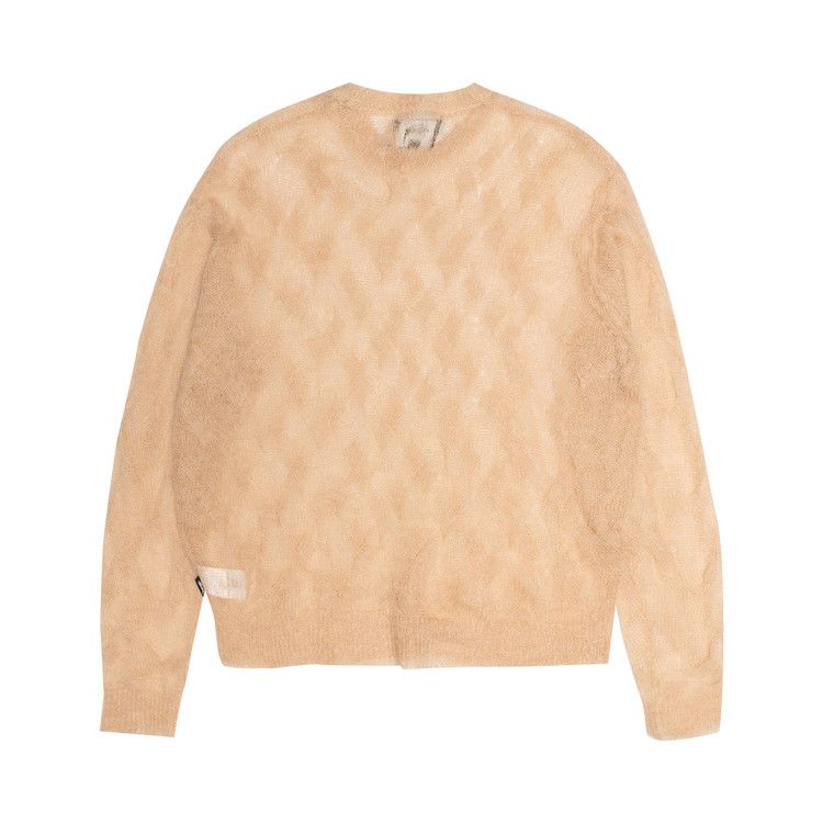 Stussy Loose Knit Cross Cable Sweater Sand
