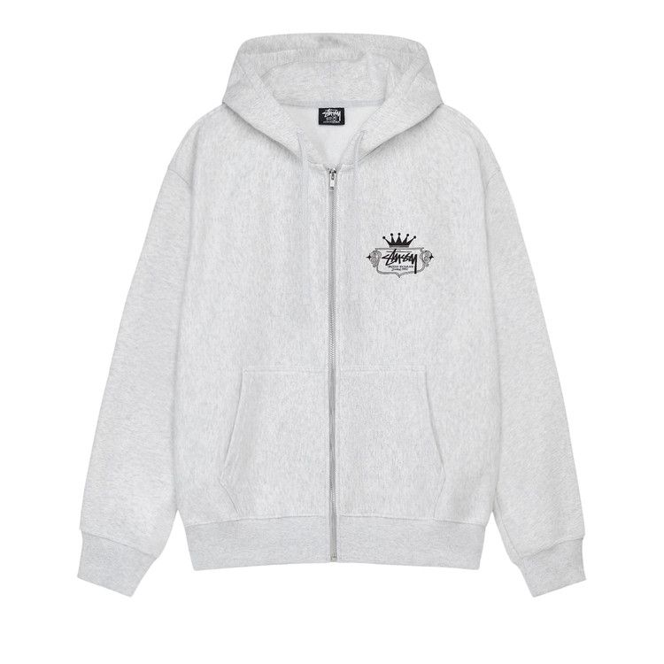 Buy Stussy Great Future Zip Hoodie 'Ash Heather' - 1974896